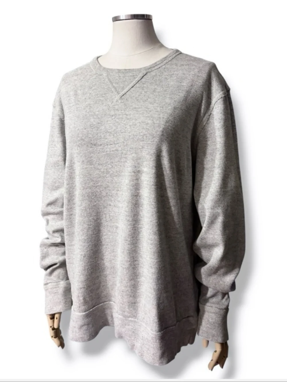 J. CREW Grey Cotton Crew Neck Pullover Size XL